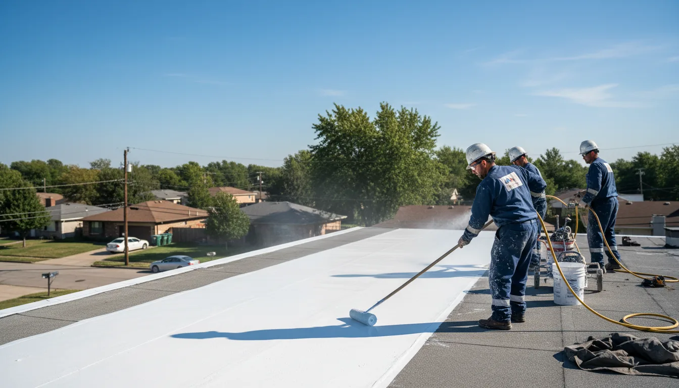 Commercial roof coating in Clarks, LA near me